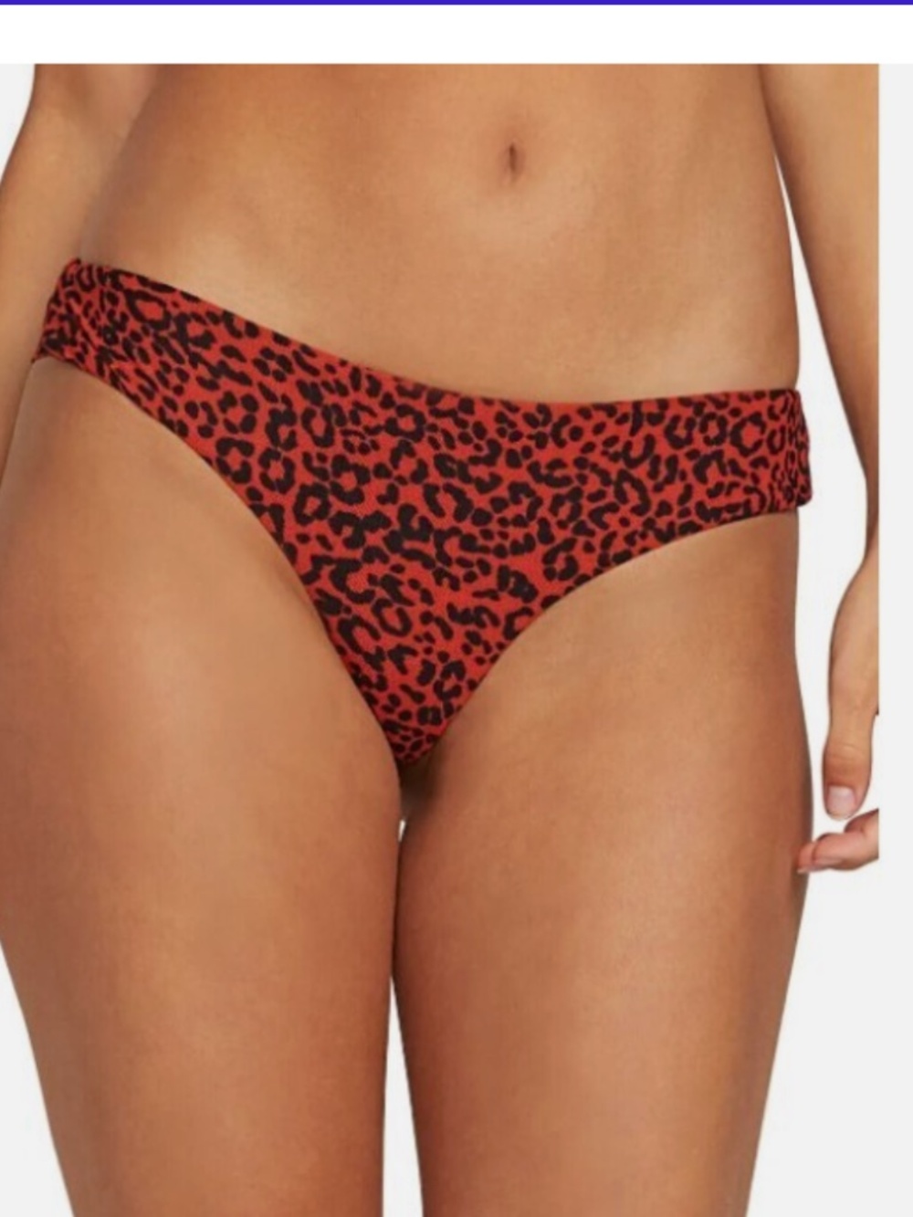 Volcom Cheeky swimsuit bikini bottoms on the spot cheekini leopard print Small S